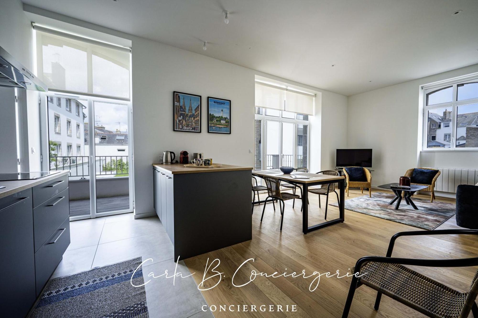 L'Ecrin Concarneau 4 Personnes Apartamento Exterior foto