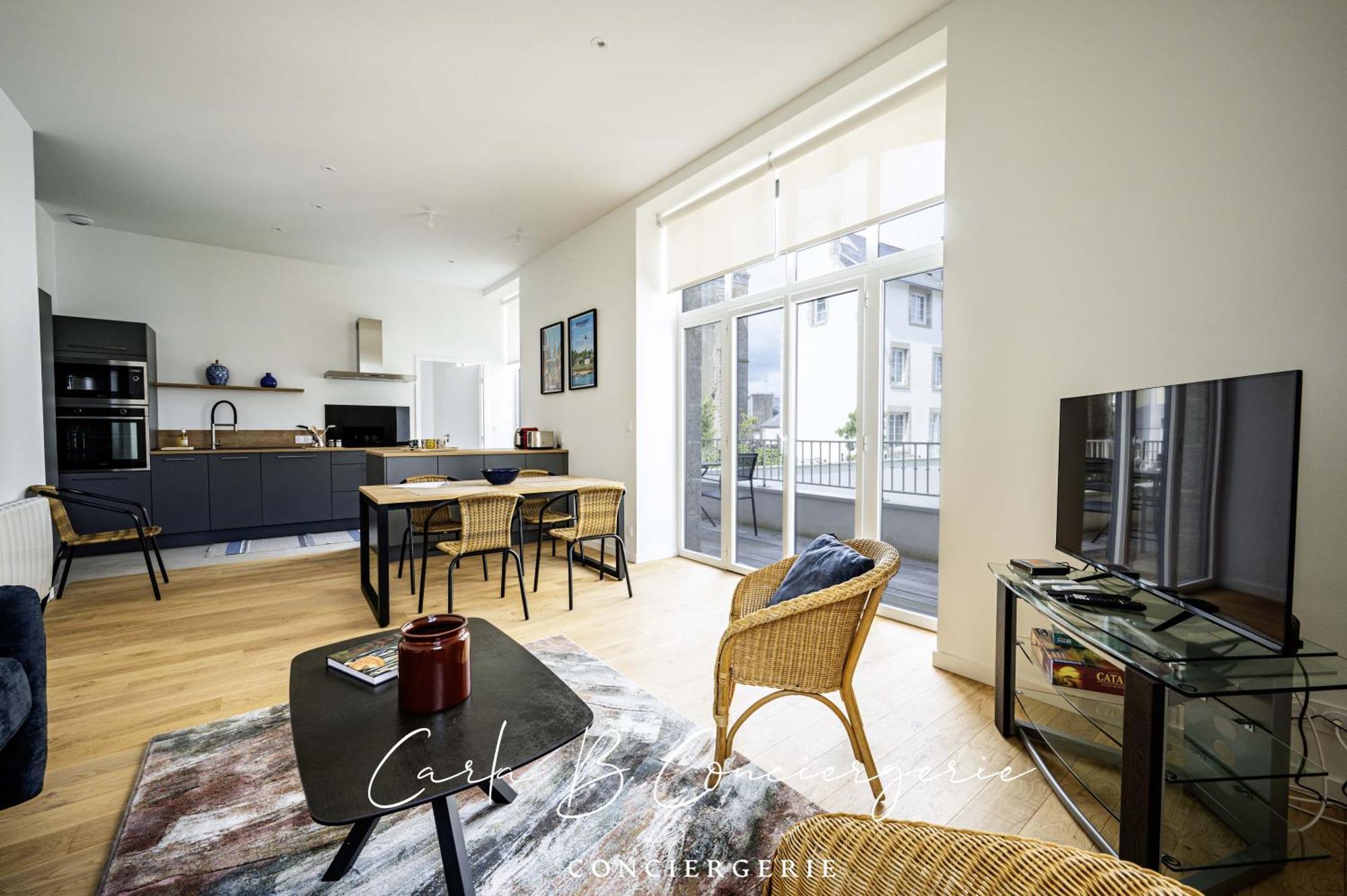 L'Ecrin Concarneau 4 Personnes Apartamento Exterior foto